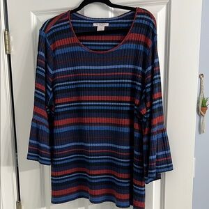Allison Daley Striped Multicolor Women's Top